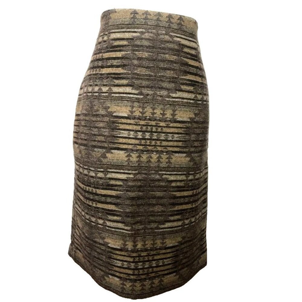 Pendleton Brown Patterned Skirt - image 2